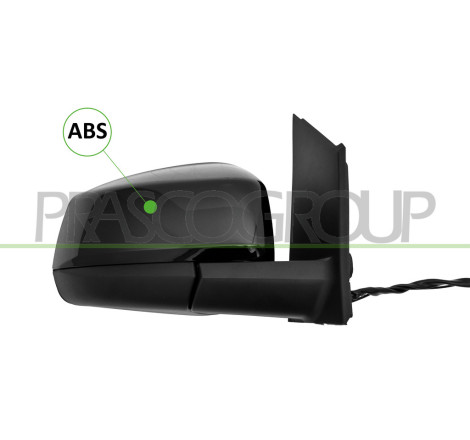 Retroviseur Droit-Electrique-Avec Appret-Chauffant-Avec Antenne De Radio-Convexe