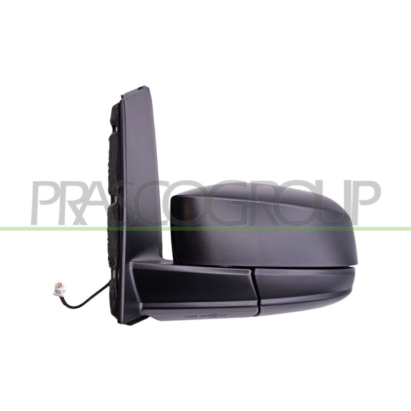 Retroviseur Gauche Manuel-Noir-Aspherique/Chromee