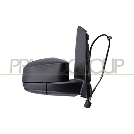 Retroviseur Droit Electrique-Noir-Chauffant-Convexe/Chrome'-5 Broches