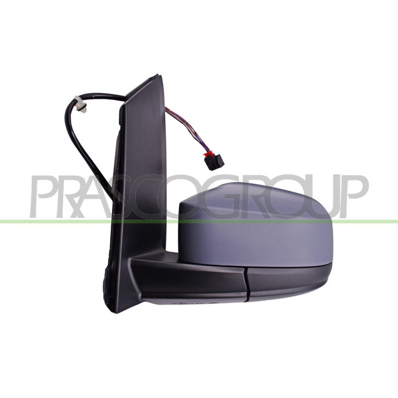 Retroviseur Gauche Electrique-Chauffant-Avec Appret-Rabattable-Aspherique/Chrome