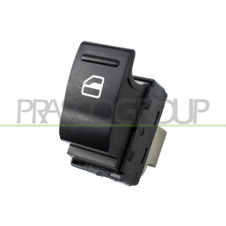 INTERRUPTEUR LEVE-VITRE NOIR-PORTE AVANT DROITE-4 BROCHES