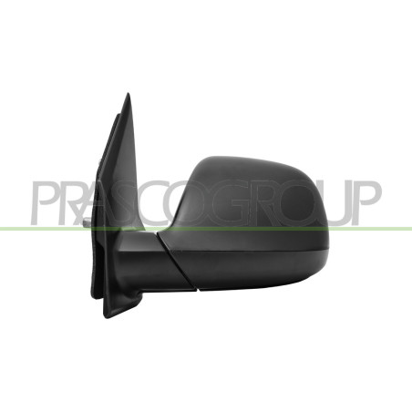 Retroviseur Gauche Manuel-Noir-Aspherique/Chromee