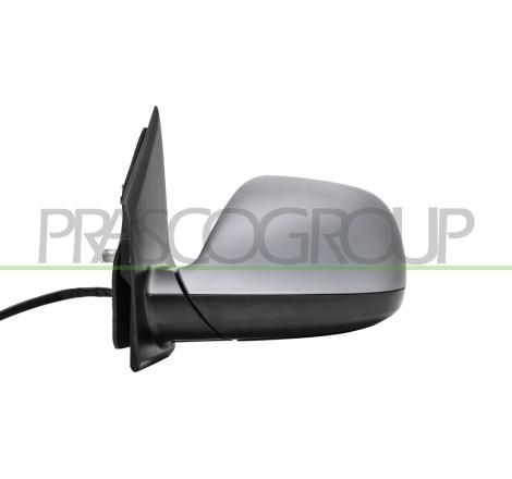 Retroviseur Gauche Electrique-Chauffant-Avec Appret-Aspherique/Chrome'