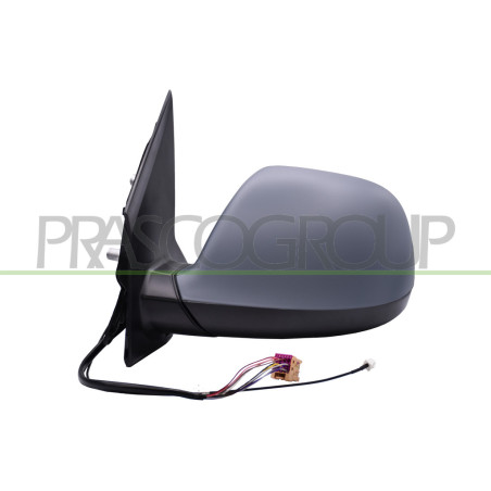 Retroviseur Gauche Electrique-Chauffant-Avec Appret-Rabattable-Aspherique/Chrome