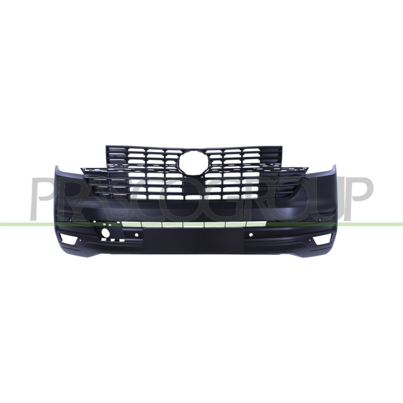 Pare-Chocs Avant Noir Structure'-Avec Trous Aide Stationnement+Supports
