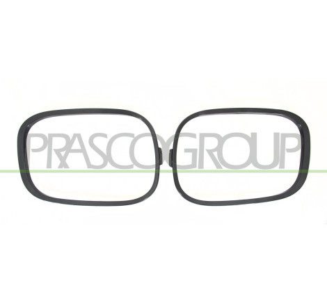 Jeu de Enjoliveur Antibrouillard Noir Lisse A Peindre (côté passagerôté chauffeu