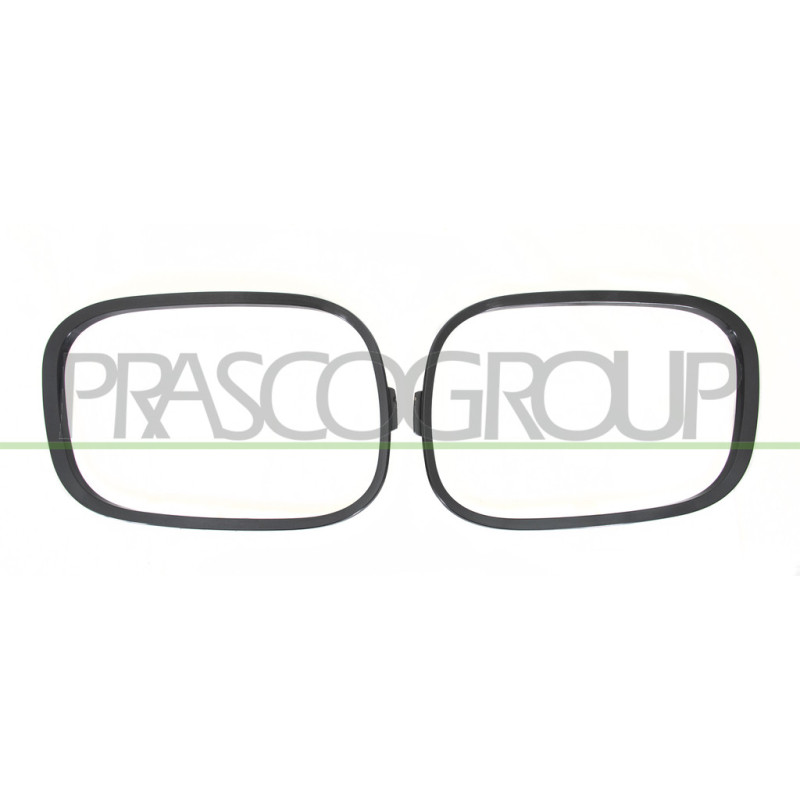 Jeu de Enjoliveur Antibrouillard Noir Lisse A Peindre (côté passagerôté chauffeu