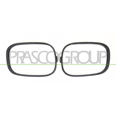 Jeu de Enjoliveur Antibrouillard Noir Lisse A Peindre (côté passagerôté chauffeu