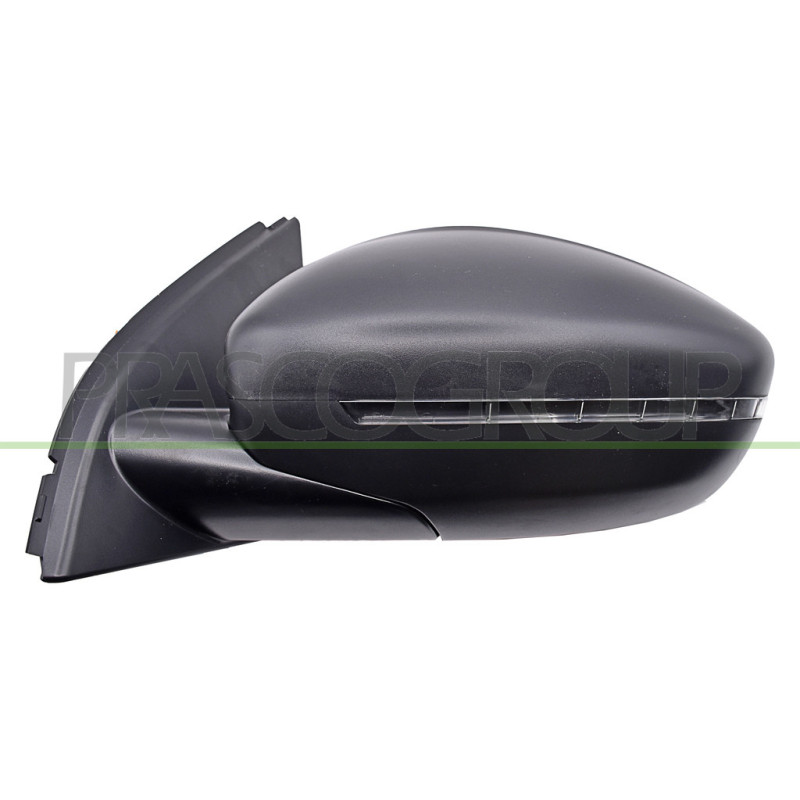 Retroviseur Gauche-Electrique-Noir-Chauffant-Avec Feu-Convexe-6 Broches