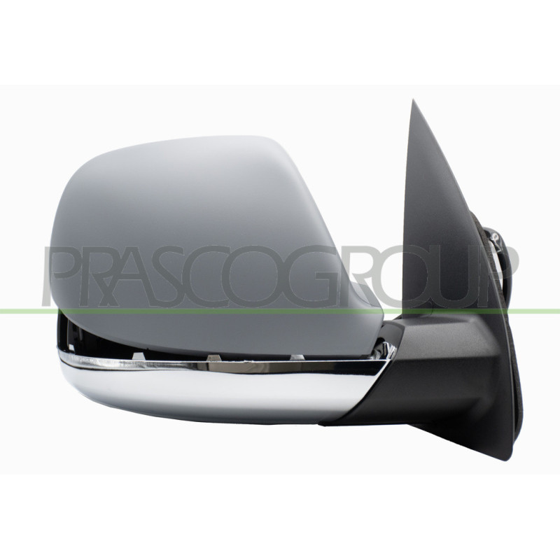 Retroviseur Droit Electrique-Chauffant-Avec Appret-Avec Coquille Chromee-Convexe