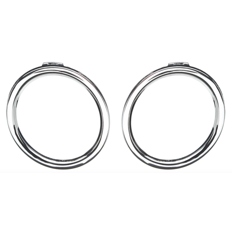 Jeu de moulure chrome de phare antibrouillard