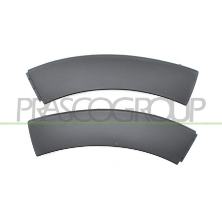 Jeu d'enjoliveur de pare-chocs arrière noir structuré.