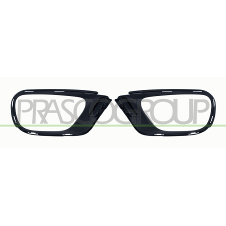 Jeu de Enjoliveur de Phare Noir-Lisse A Peindre (côté passagerôté chauffeur)