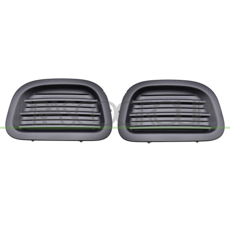 Jeu de Grille de Pare-Chocs avant Noir-Sans Sieges Antibrouillard (côté passager