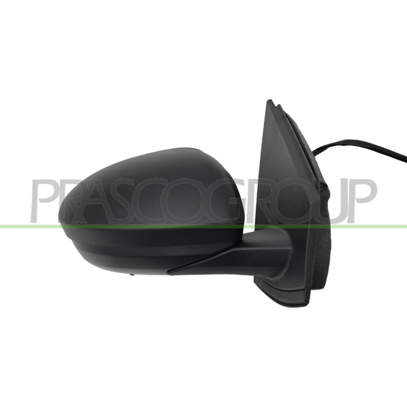 Retroviseur Droit-Electrique-Noir-Chauffant-Avec Sonde-Convexe-7 Broches