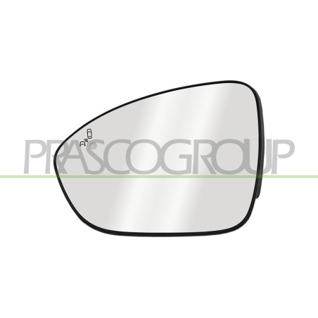 Verre De Retroviseur Gauche-Chauffant-Avec Blis-Convex-2 Broches