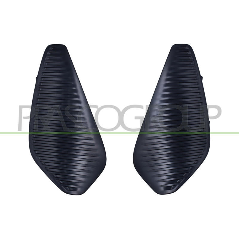 Jeu de Grille de Pare-Chocs Avant-Noir-Structure'-(côté passagerôté chauffeur)