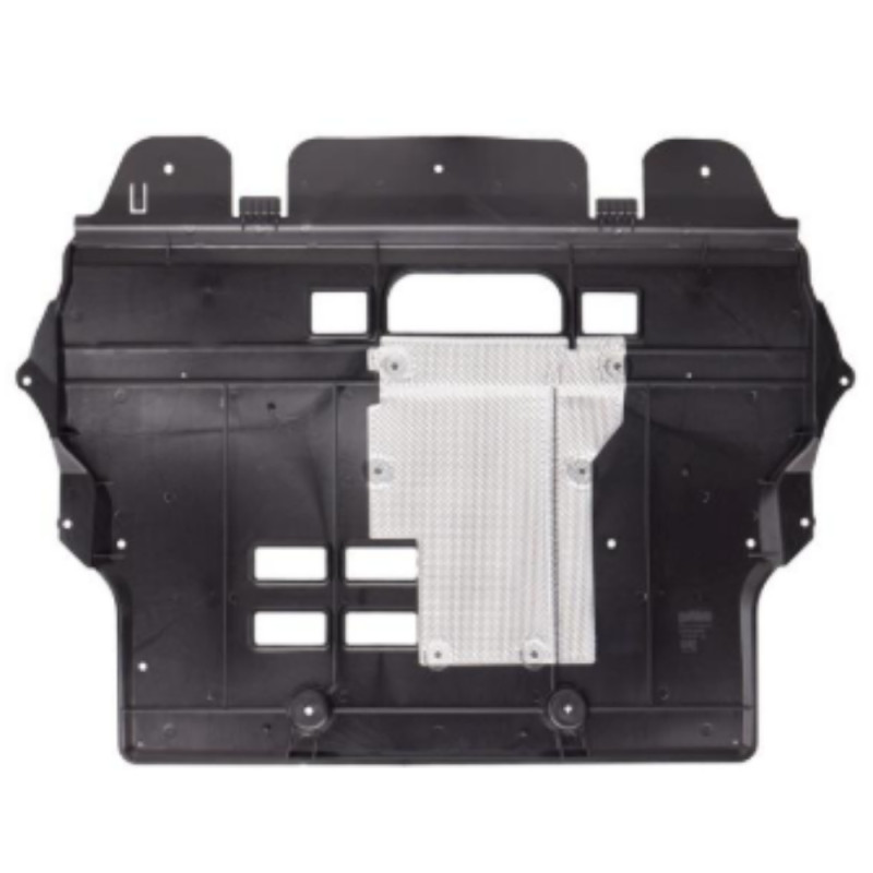 Cache sous moteur avec partie en aluminium