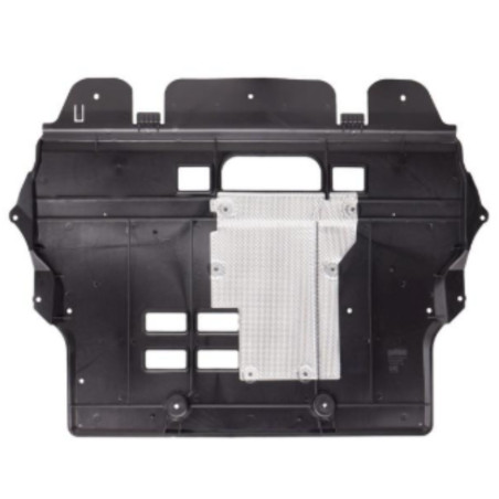 Cache sous moteur avec partie en aluminium