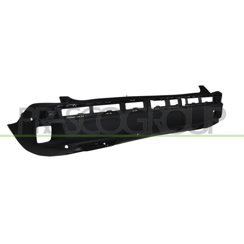 Pare-Chocs Arriere Inferieur Noir Structure'-Avec Trous Radar Et Aide De Station