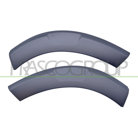 Jeu d'Enjoliveurs d'Aile Avant-Partie Avant-Noire Structure' - 2 Pieces - (côté