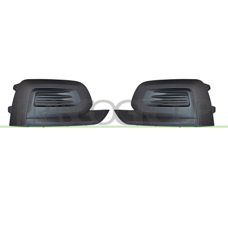 Jeu de Grille de Pare-Chocs Avant-Noir-Structure'-Sans Sieges Antibrouillard (cô