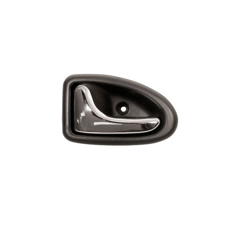 Manecilla Interior Delantera Izquierda  Con Palanca Cromada-Escudo Negro