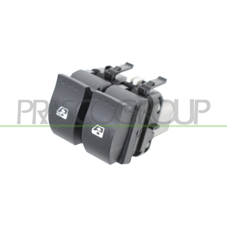 Panneau à bouton-poussoir noir pour porte avant côté chauffeur