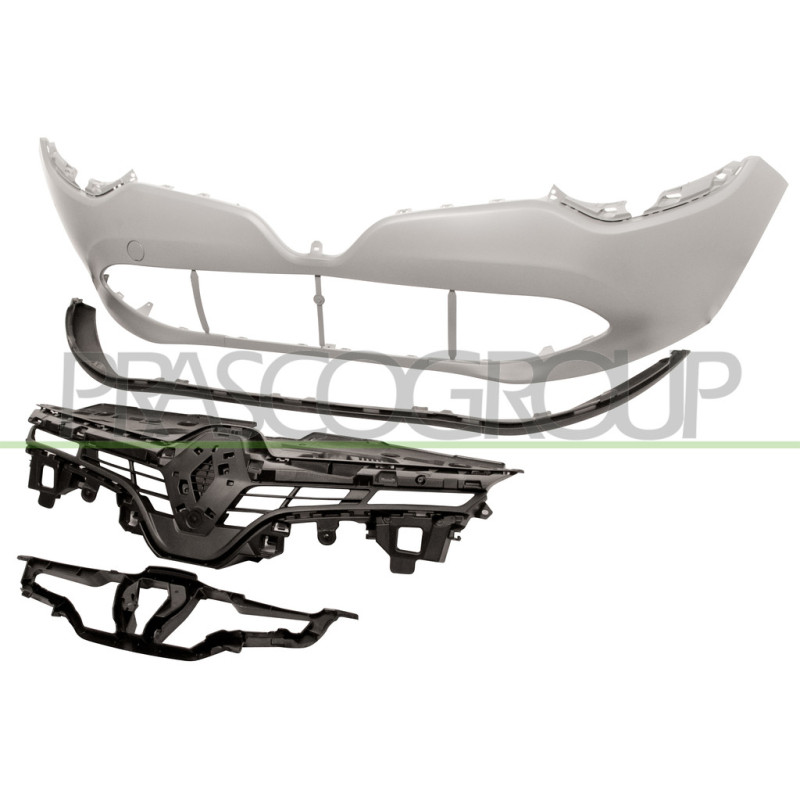 PARE-CHOCS AVANT AVEC GRILLE ET SPOILER