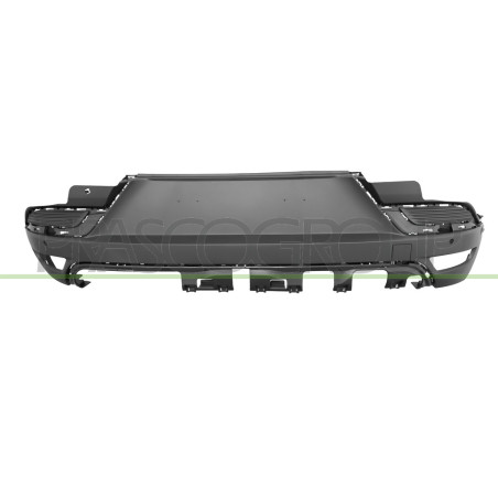 Pare-Chocs Arriere Inferieur Noir Structure'-Avec Trous Radar Et Aide De Station