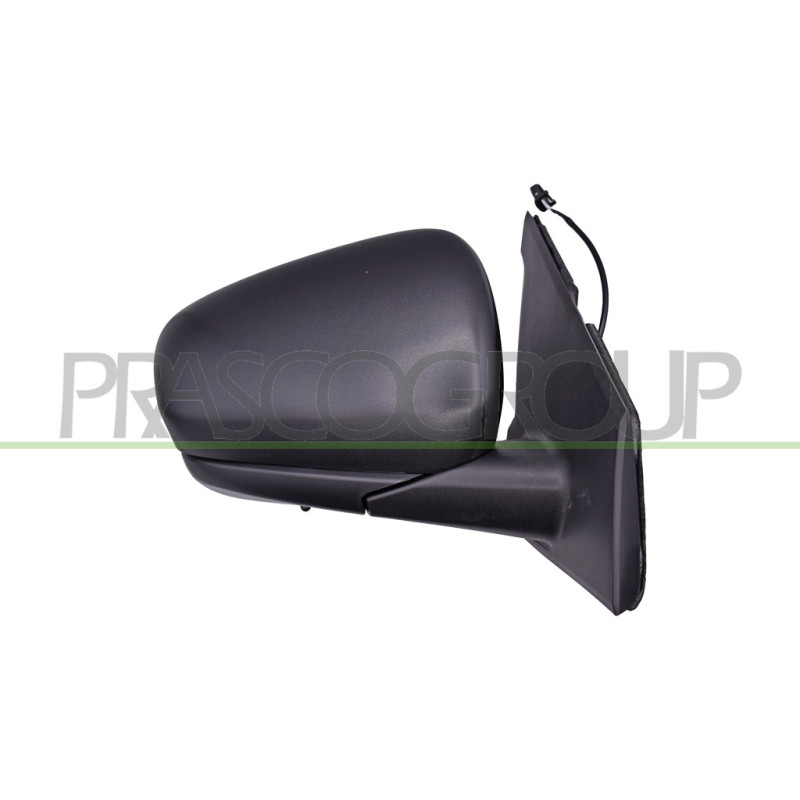 Retroviseur Droit Manuel-Noir-Avec Sonde-Convexe-2 Broches