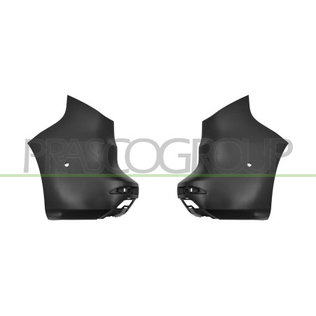 Jeu D'Embout De Pare-Chocs Arriere-Noir-Surface Lissse  A Apreter