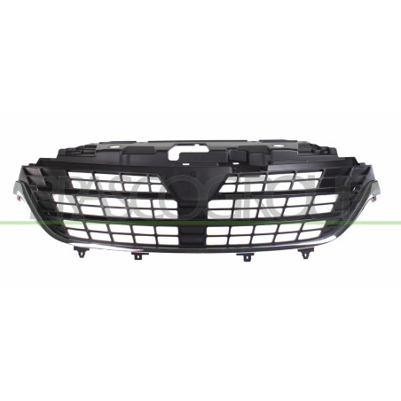 Grille Calandre-Noire avec Cadre Chrome'-avec Moulures Noires Brillantes