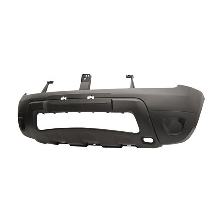 Pare-chocs avant noir sans trous antibrouillard