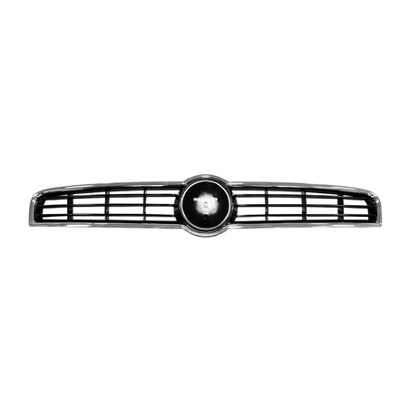 Grille de calandre noir brillant avec cadre chrome