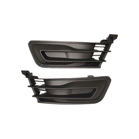 Jeu de grille noir de pare-chocs avant