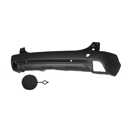 Pare-chocs central arrière noir