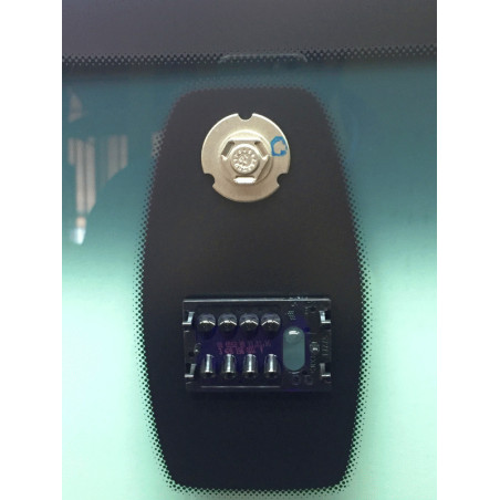 Pare-brise vert dégradé gris avec capteur