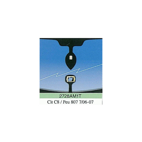 Pare-brise athermique avec capteur