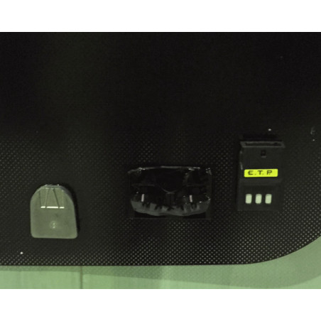 Pare-brise vert dégradé bleu avec capteur