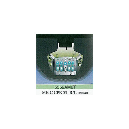 Pare-brise vert dégradé gris avec capteur