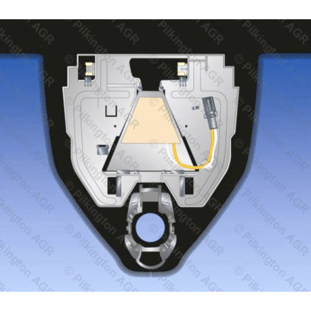 Pare-brise vert encapsulé avec capteur