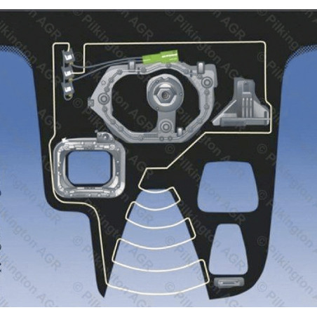 Pare-brise vert avec capteur